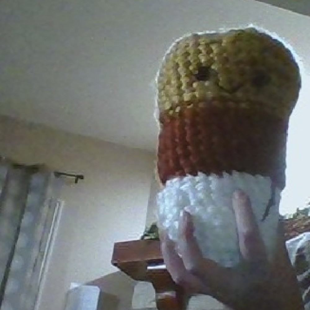 Handmade Crochet candy corn plush